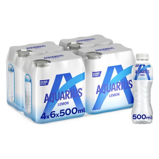 AQUARIUS LEMON ZERO 24x50cl PET