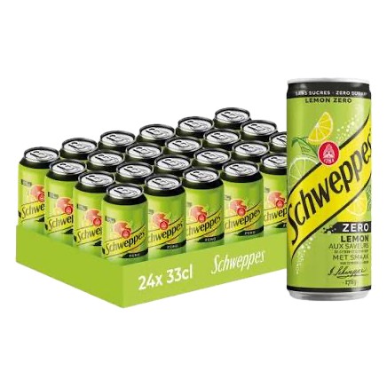 SCHWEPPES LEMON ZERO BLIK 24x33cl
